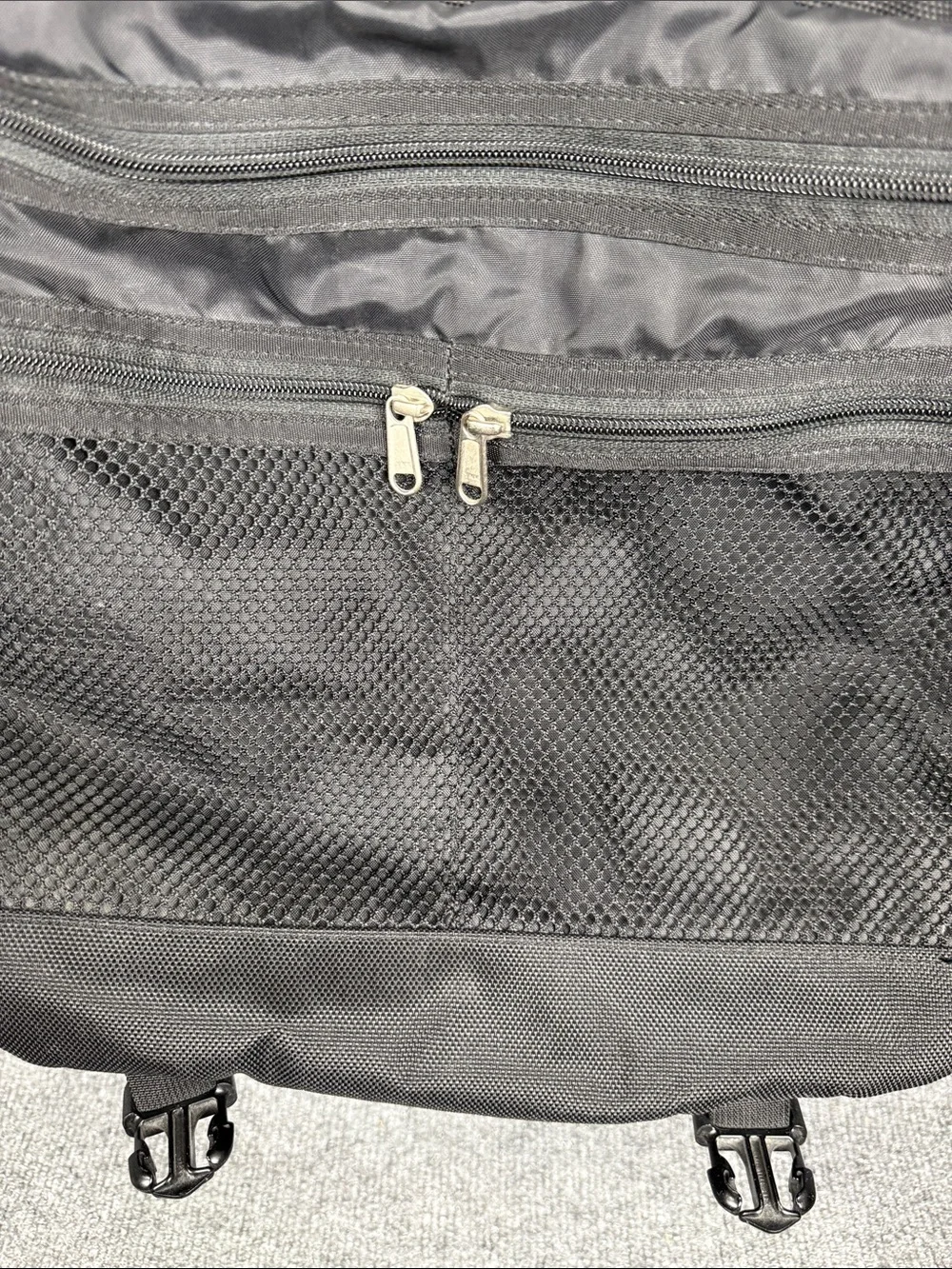 The North Face Black Messenger Bag with Reflective Accent. New!